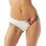 Women's Tropical-Print Cheeky-Fit Hipster Bikini Bottoms Multi S